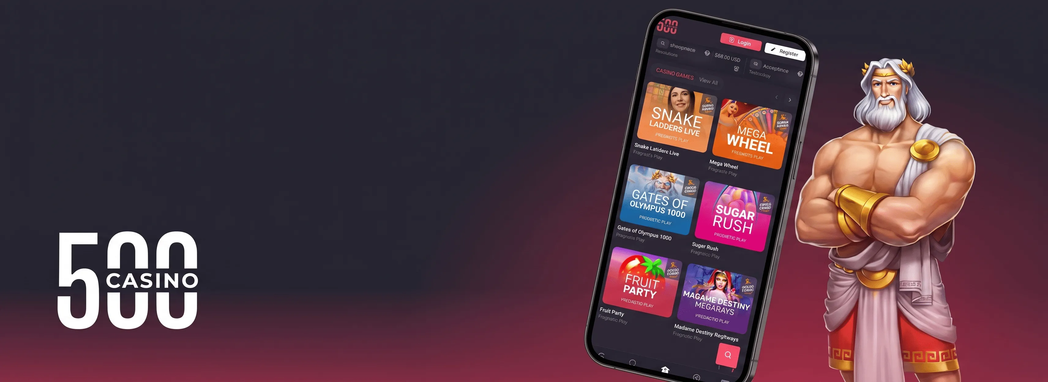 500 Casino app